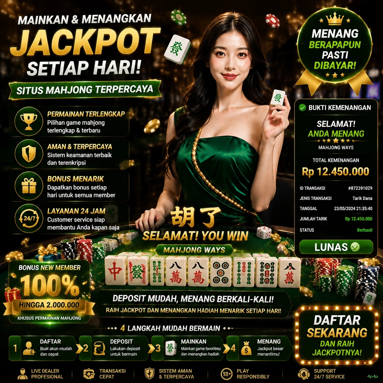 Ikon aplikasi 4p4p resmi
